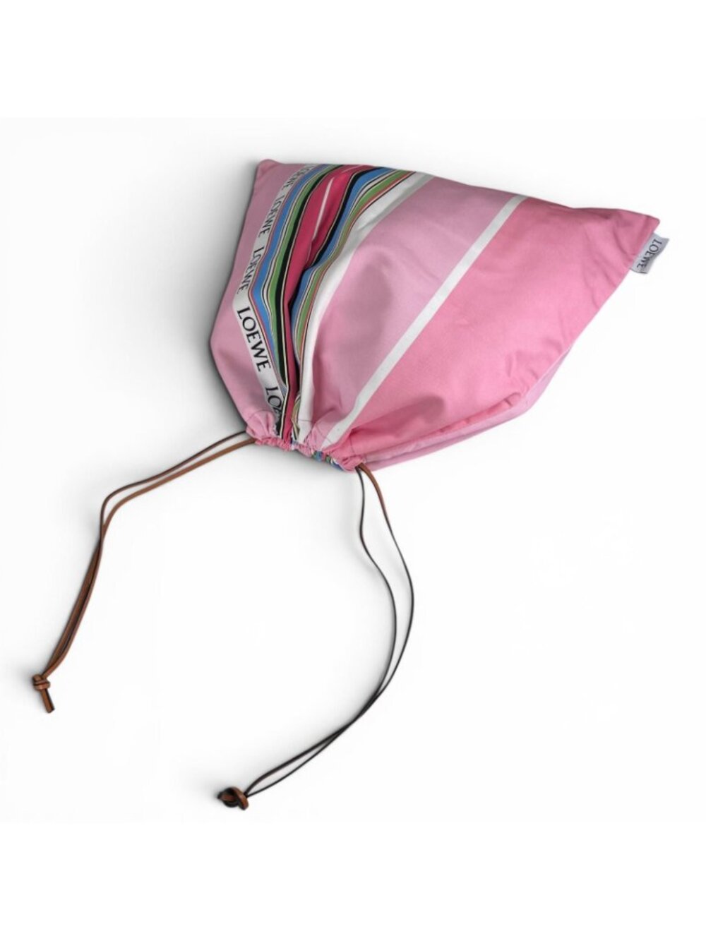 Loewe 329.51 Drawstring Pouch Striped Pattern Multicolor - Picture 4 of 9
